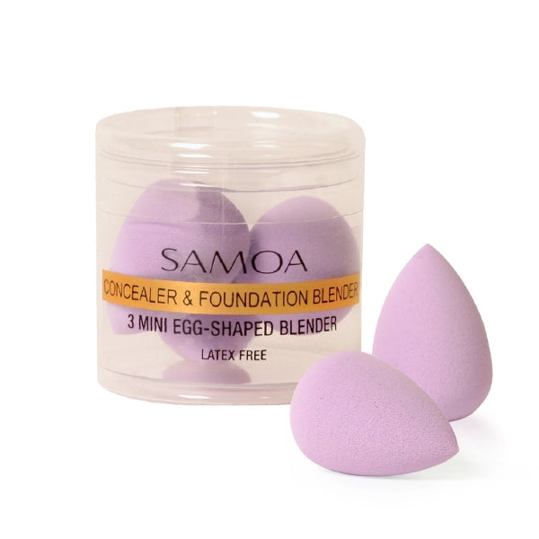 Samoa Cosmetics 3 Mini Egg-Shaped Blender | Loolia Closet