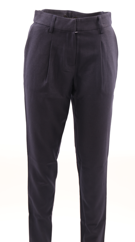 FRNCH Frnch Dark blue straight cut pants | Loolia Closet