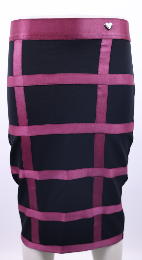 SPELL Spell Pink and Black Skirt | Loolia Closet