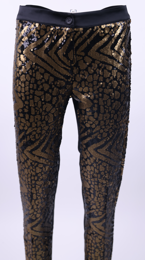 SPELL Spell Black and Gold Legging | Loolia Closet