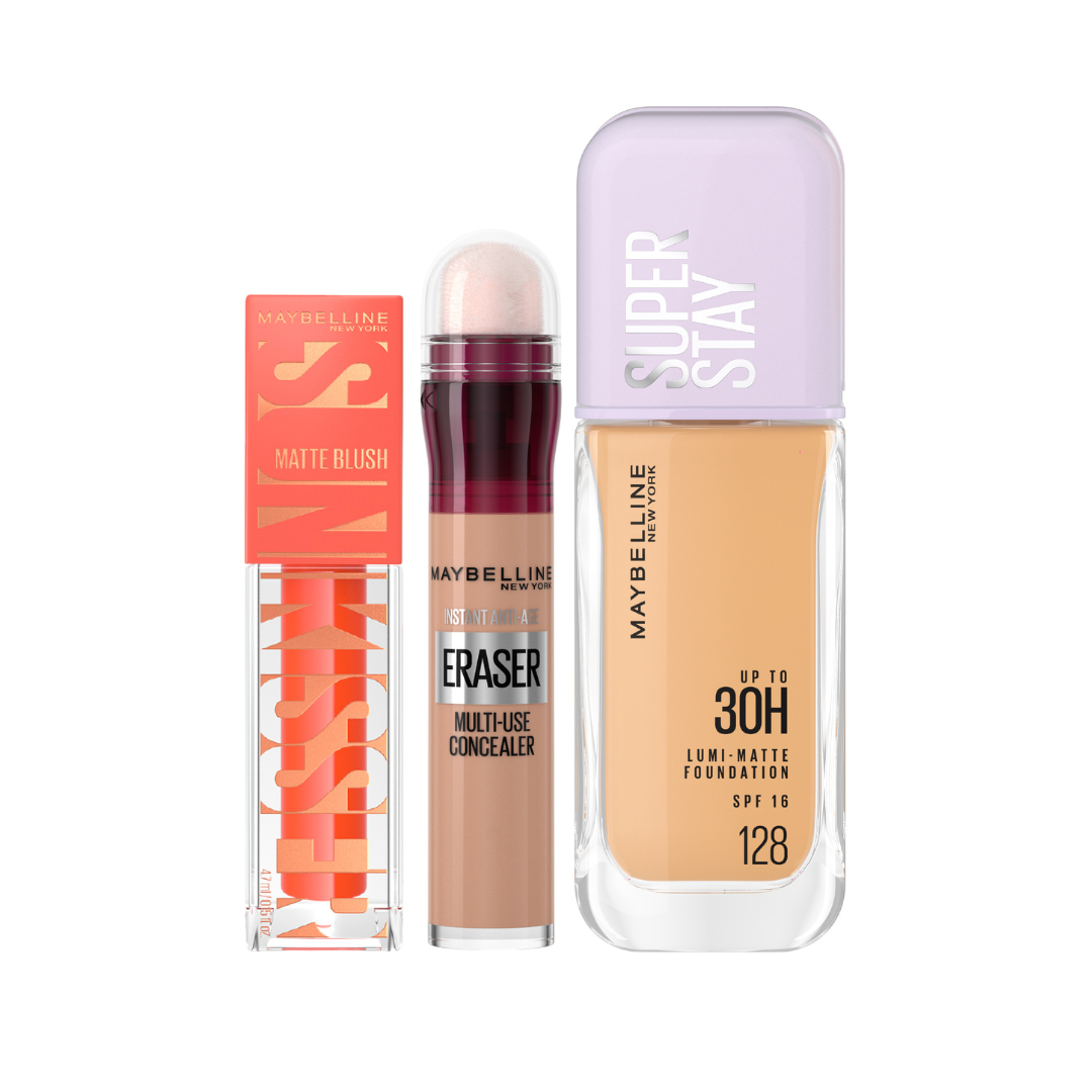 Sunkisser Liquid Blush + Instant Age Rewind Concealer + Lumi Matte Foundation At 20% OFF