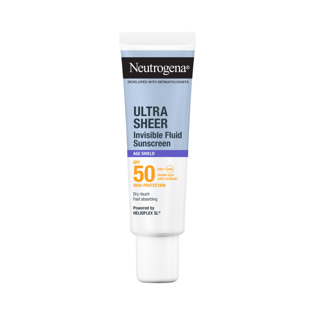 Ultra Sheer Invisible Fluid Sunscreen Age Sheild SPF 50