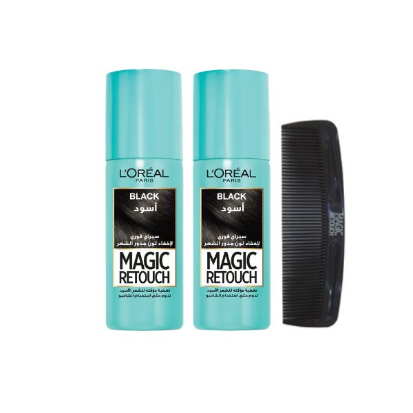 L'Oréal Paris 2x Magic Retouch + FREE Retouch Black Comb | Loolia Closet