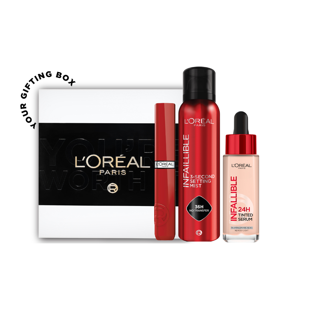 Infallible Tinted Serum + Setting Spray + Laque Resistance + FREE Gift Box