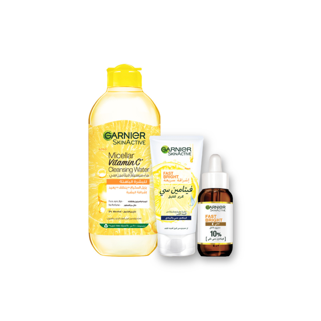 Vitamin C Micellar Water 400ML + Vitamin C Serum 30ML + Skin Night Cream 50ML At 20% OFF