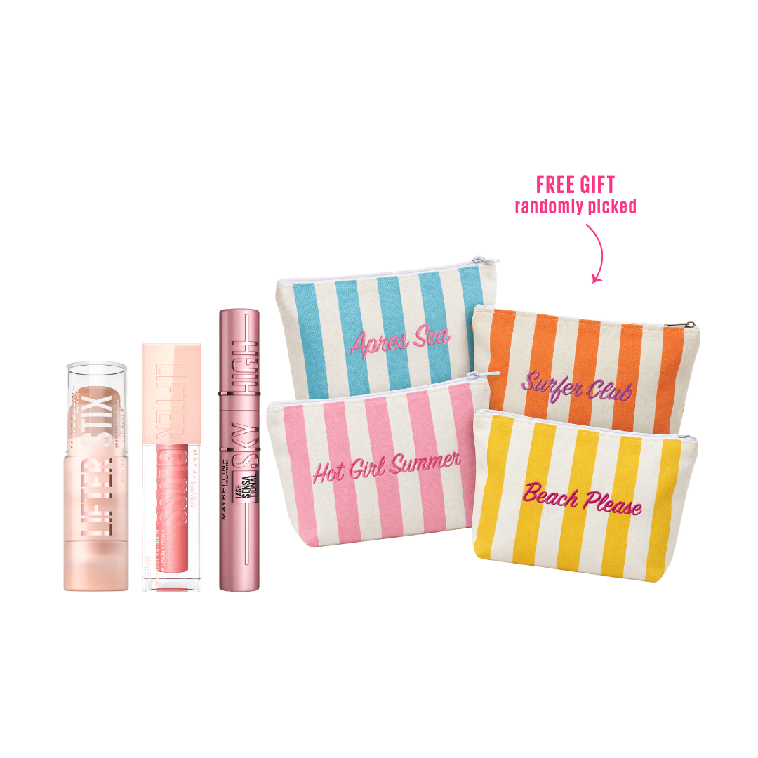 Lifter Stix + Lip Gloss + Sky High Mascara + FREE Pouch At 25% OFF