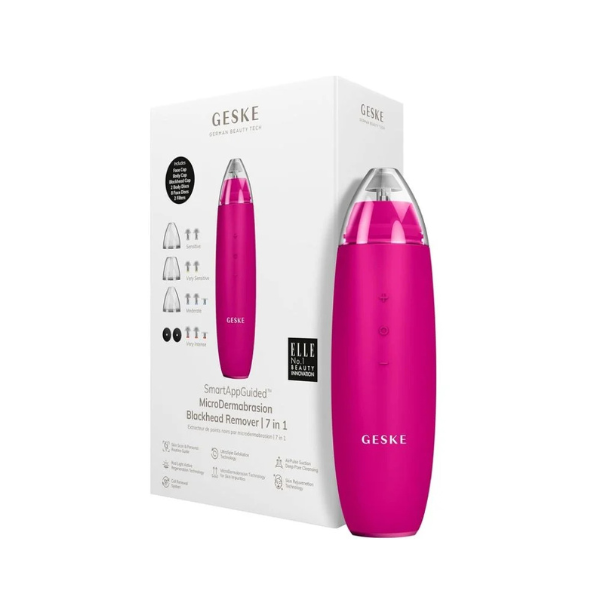 Geske Micro Dermabrasion Blackhead Remover | 7 in 1- Magenta