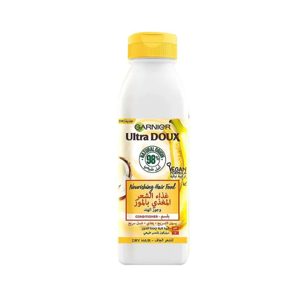 Garnier Ultra Doux Nourishing Banana Hair Food Conditioner For Dry Hair 350Ml | Loolia Closet