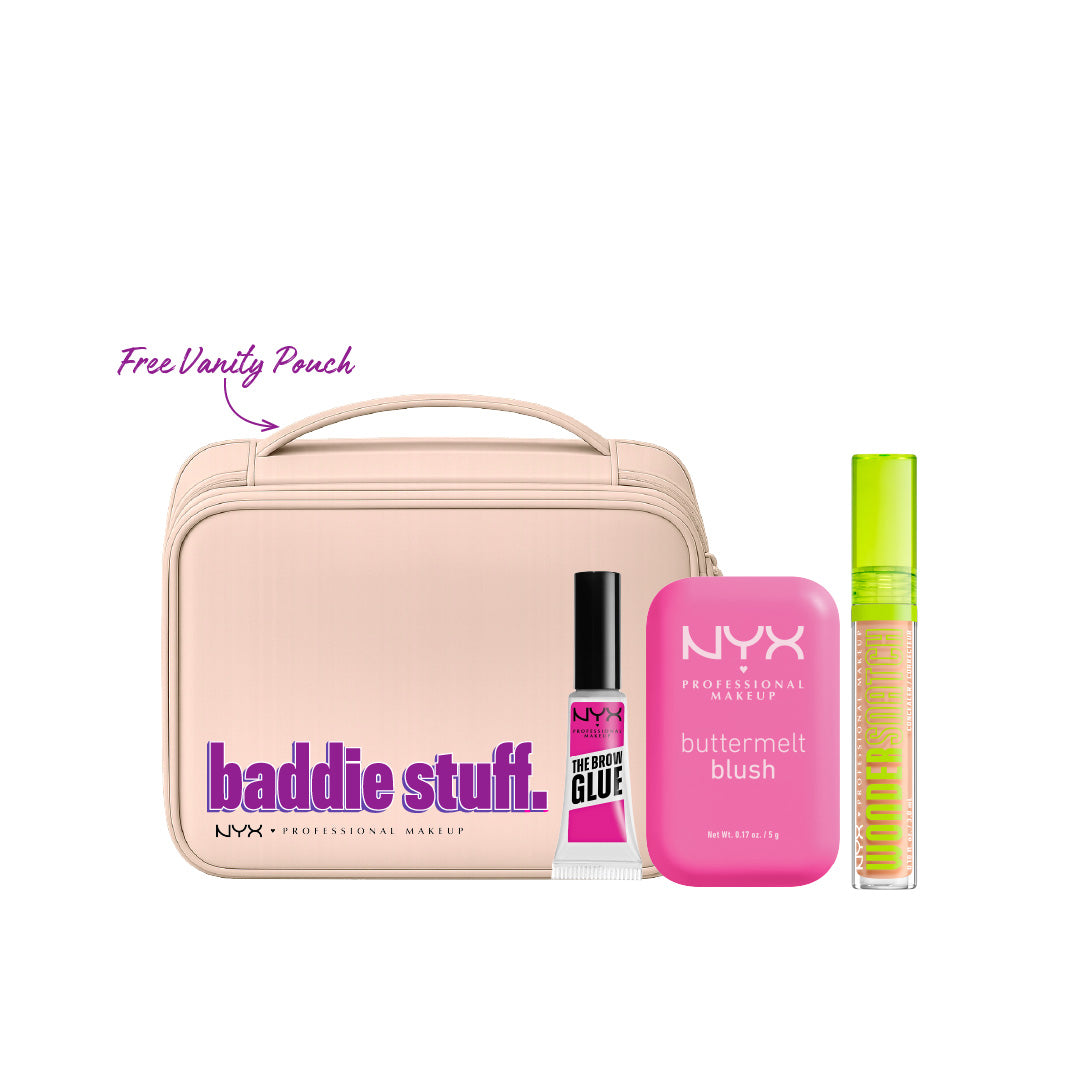 The Brow Glue + Buttermelt Blush + Wonder Snatch Concealer + FREE Varity Pouch