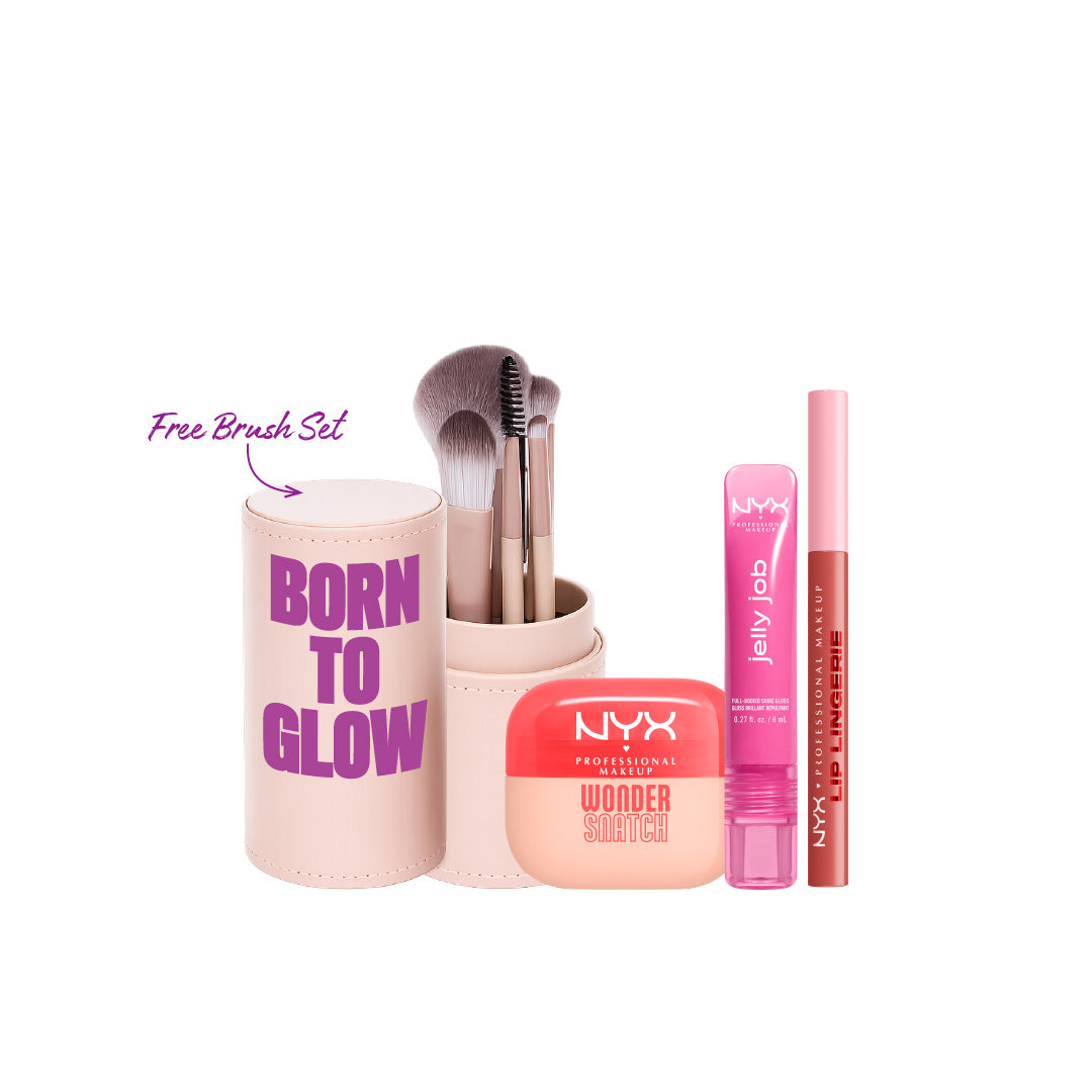 Wonder Snatch Powder + Jelly Job Gloss + Lip Lingerie Lip Liner + FREE Brush Set