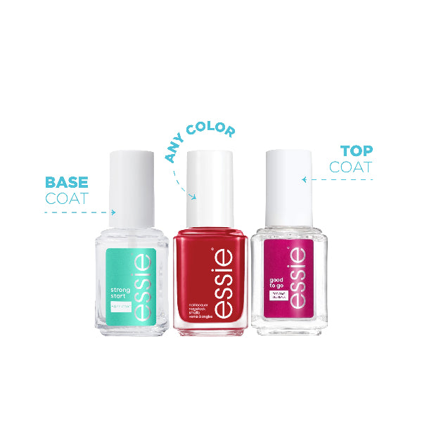 Base Coat Strong Start + Top Coat Good to go + Nail Polish At 30% OFF