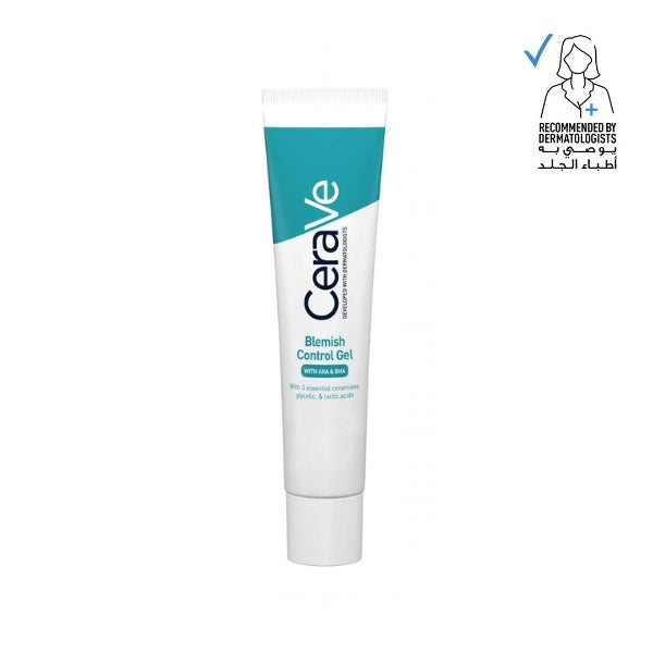 Blemish Control Gel Facial Moisturizer For Acne & Blemishes with Glycolic Acid and Lactic Acid AHA/BHA - 40 ML