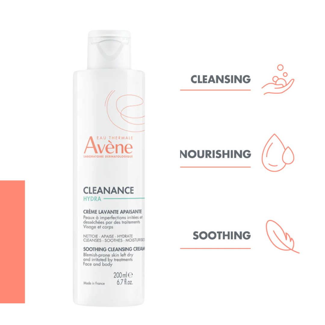 Avène Cleanance Hydra Soothing Cleansing Cream Benefits