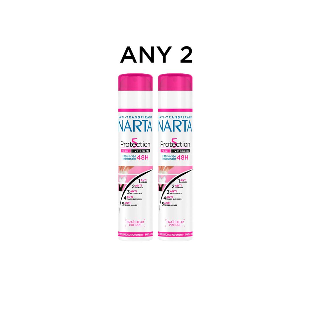 Narta deodorant spray duo bundle long lasting freshness odor protection