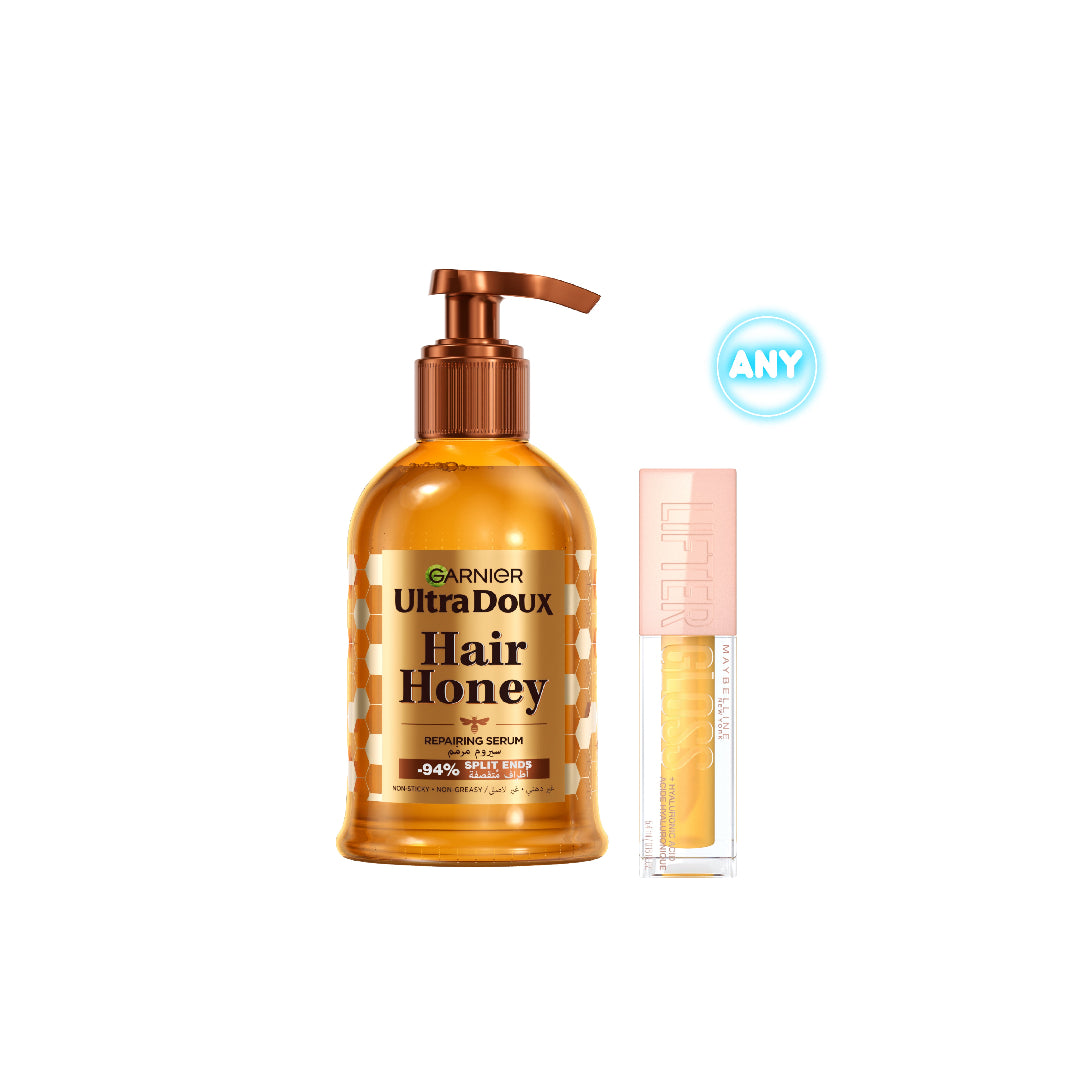 Ultra Doux Hair Honey Serum + Lifter Lip Gloss Honey At 15% OFF