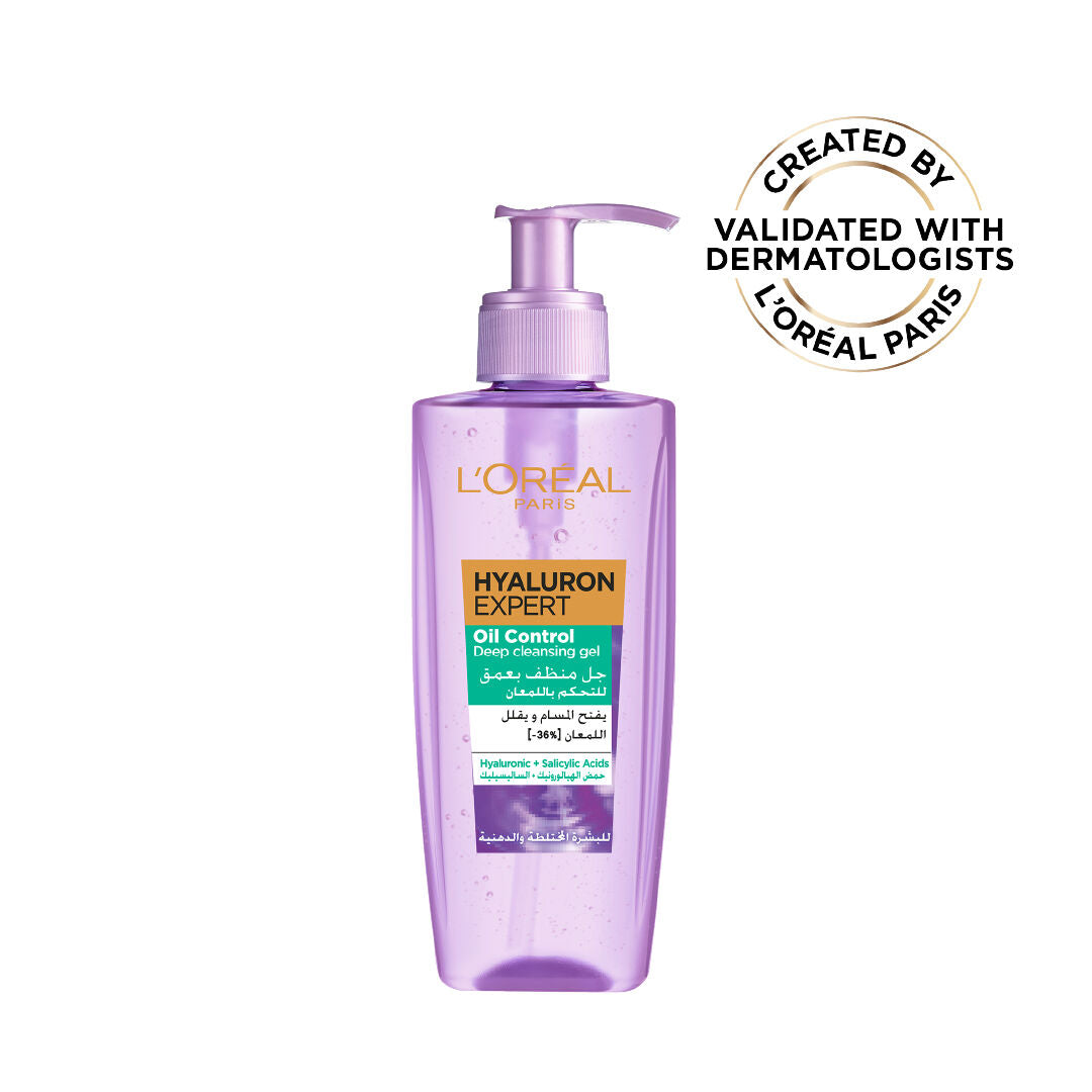 L’Oréal Hyaluron Expert oil control gel cream 50ml with hyaluronic acid and salicylic acid for oily skin