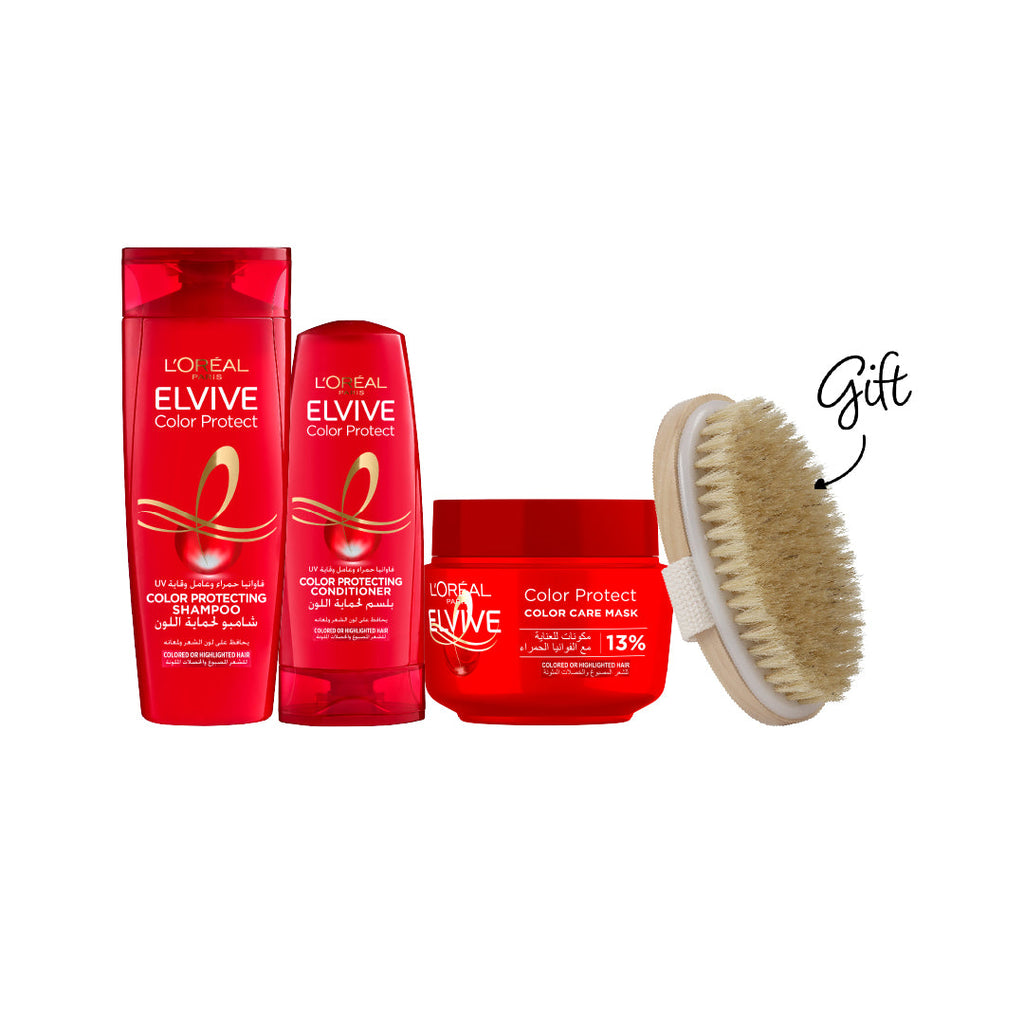 L'Oréal Paris Elvive Color Protect Routine + FREE Gift At 15% OFF | Loolia Closet