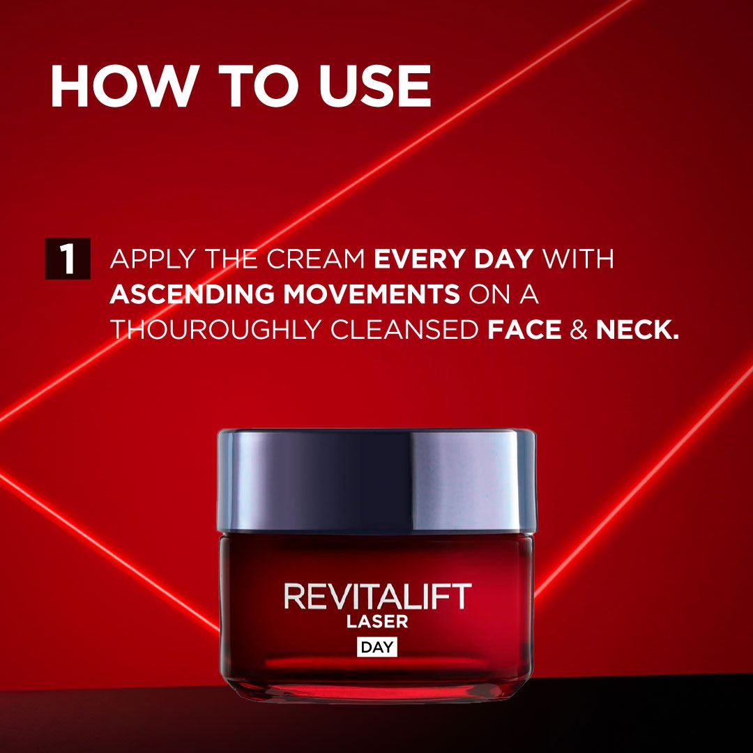 Revitalift Laser X3 Triple Action Anti-Aging Day Cream, firm skin, and Brighten Complexion, SPF 25, 50ml