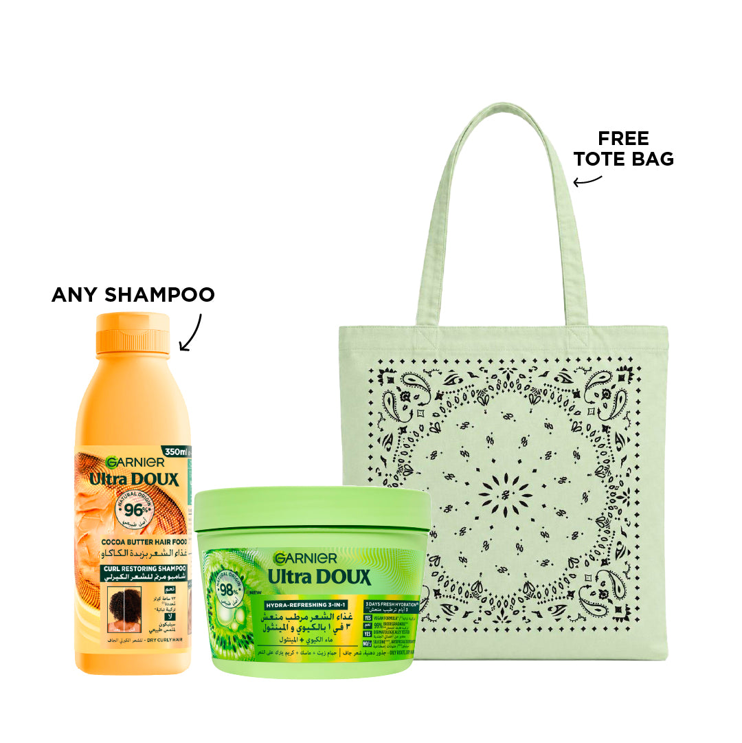 Any Hair Food Shampoo + Kiwi Mask + FREE Tote Bag