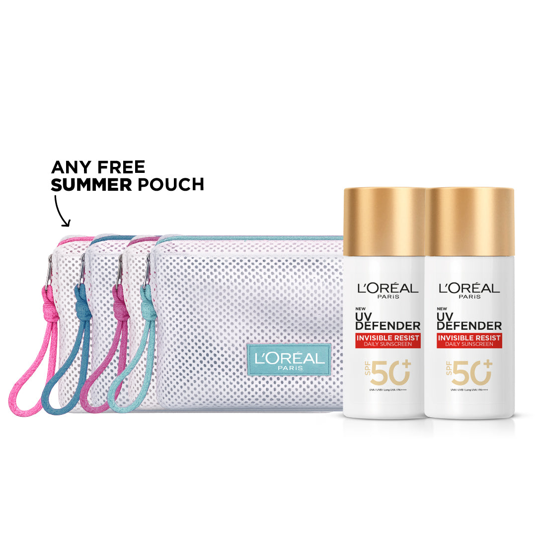 2x UV Defender Sunscreen + FREE Summer Pouch At 20% OFF