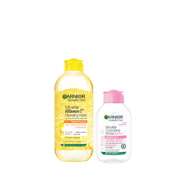 Vitamin C Micellar Water 400 ML + Pink for Sensitive Skin 100 ML At 10% OFF