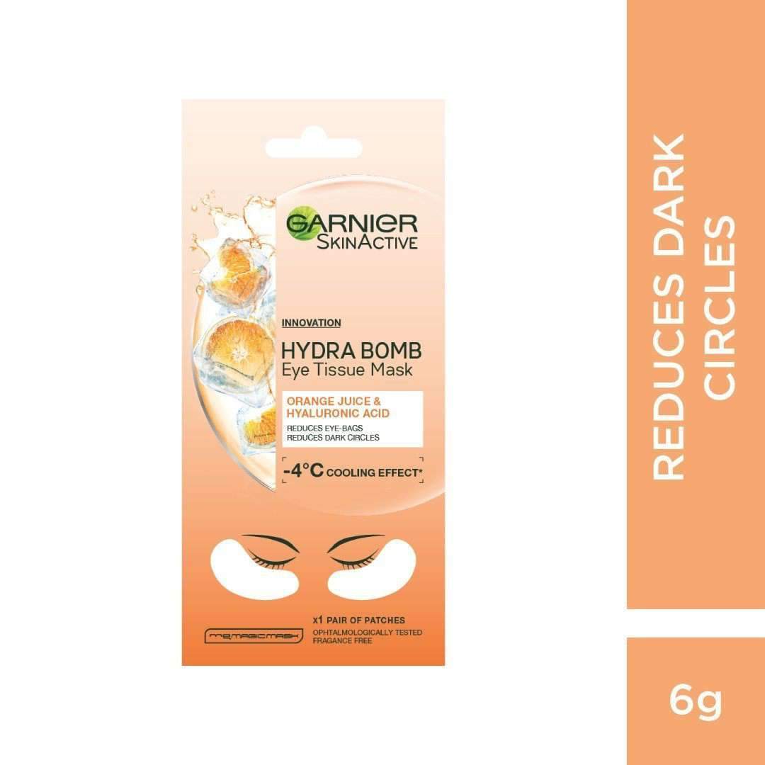 Skin Active Hydra Bomb Anti Dark-Circles Eye Tissue Mask With Orange Juice & Hyaluronic Acid